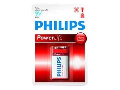 Philips Power Life 6LR61P1B - Batteri 9V - Alkalisk