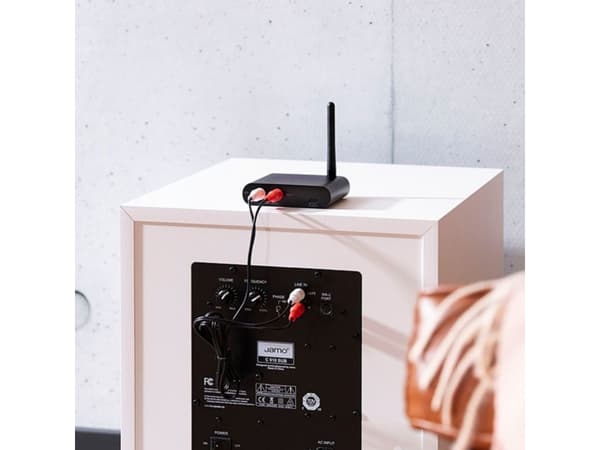 Marmitek Subwoofer Anywhere 640, AV-sender og -mottaker, 20 m, Trådløs, Sort