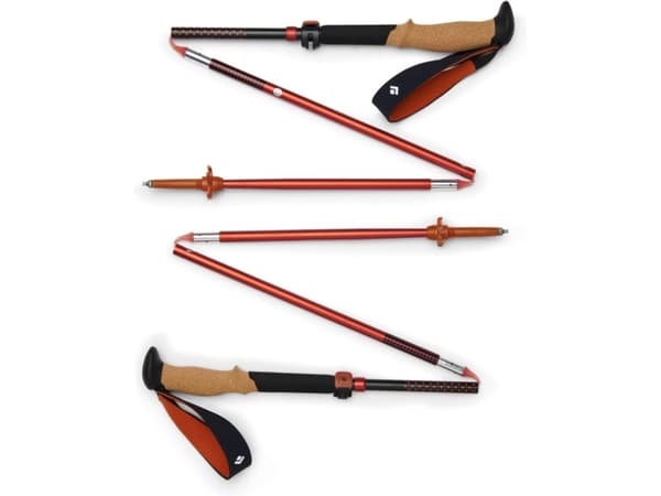 Black Diamond trekking poles Pursuit FLZ S/M, fitness device (black/red, 1 pair, 110-125 cm)