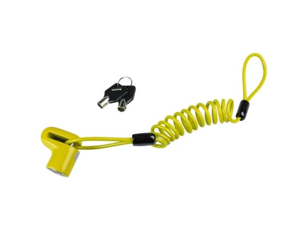 Burg Wächter 520 50 yellow SB Lås til bremseskive Neongul Nøglelås