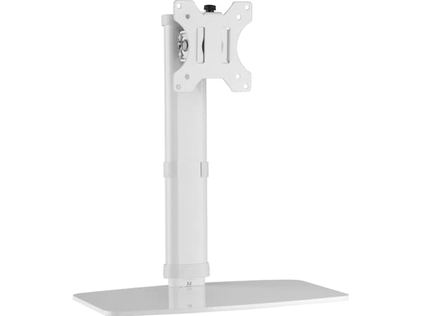 Techly DESK 100 - installasjon - frittstående - for skjerm - hvit - skjermstørrelse: 43,2-68,6 cm (17 tommer-27 tommer)