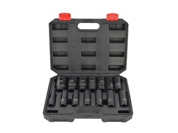 AW-Tools AWTOOLS Kit IMPACT SOCKETS 1/2" 14 stk Black LINE