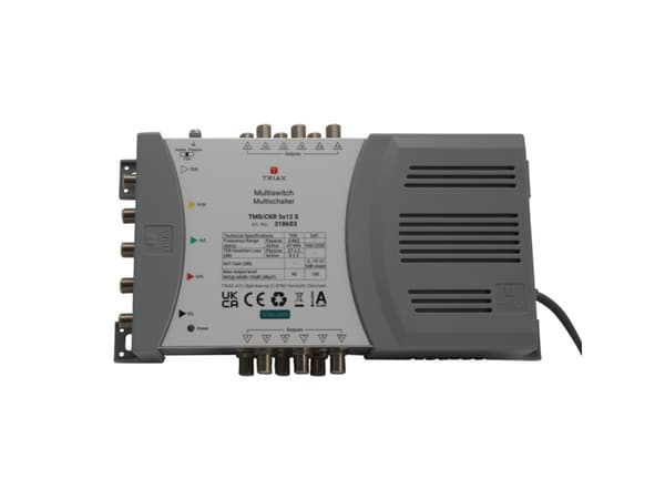 Triax 318603, 5 innganger, 12 utganger, 950 - 2200 MHz, 47 - 694 MHz, 1.0, 2.0, 180 - 264 V