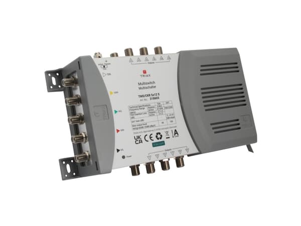 Triax 318603, 5 innganger, 12 utganger, 950 - 2200 MHz, 47 - 694 MHz, 1.0, 2.0, 180 - 264 V