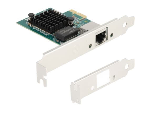 Delock - Nätverksadapter - PCIe 1.1 låg profil - Gigabit Ethernet x 1
