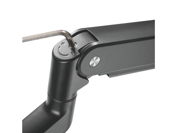 Ultradesk Branch Single, Clamp/Grommet, 10 kg, 81,3 cm (32"), 100 x 100 mm, Høydejustering, Sort