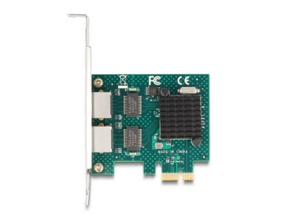 DeLOCK 88205, PlayStation Network, RJ-45, Hunkjønn, PCIe 2.0, Grå, PC