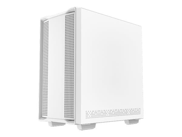 DeepCool CC360 WH ARGB - FT - mini ITX - genomskinlig sidopanel (härdat glas) - ingen strömförsörjning (ATX / PS/2) - vit - USB/ljud Vit
