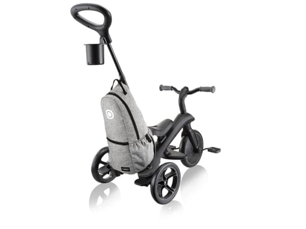 Globber Explorer 4 in 1 Deluxe Play, Unisex, Tryck, Barn, Fasta hjul, Grå, Framåt