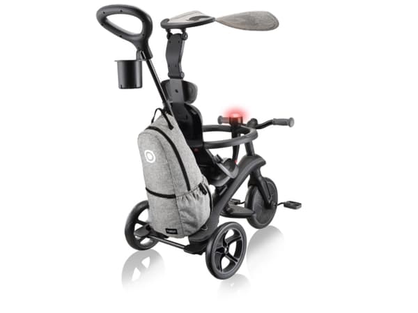 Globber Explorer 4 in 1 Deluxe Play, Unisex, Tryck, Barn, Fasta hjul, Grå, Framåt