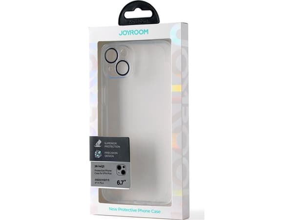 Joyroom 14Q Case iPhone 14 Plus Case Case with Camera Cover Transparent (JR-14Q3 transparent)