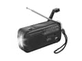 Pikkukuva 1 / 3: Logilink Dynamo Hand Crank Radio w.Solar Panel &amp; taskulamppu