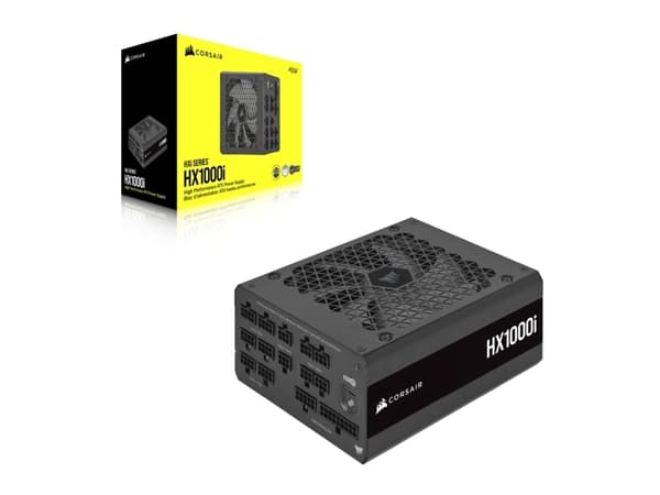 CORSAIR HXi Series HX1000i - Strømforsyning (intern) - ultralav støy - ATX12V 3.0/ EPS12V - 80 PLUS Platinum - AC 100-240 V - 1000 watt - Europa