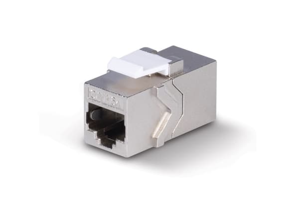 Lindy 60188, Flat, Metallisk, RJ-45, RJ-45, Hunkjønn, Hunkjønn