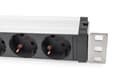 Miniatyrbilde 4 av 5: DIGITUS - Strømfordelerenhet (kan monteres i rack) - AC 230 V - 3600 VA - enkeltfase - inngang: power CEE 7/7 - utgangskontakter: 5 (power CEE 7/3) -