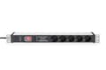 Miniatyrbilde 5 av 5: DIGITUS - Strømfordelerenhet (kan monteres i rack) - AC 230 V - 3600 VA - enkeltfase - inngang: power CEE 7/7 - utgangskontakter: 5 (power CEE 7/3) -
