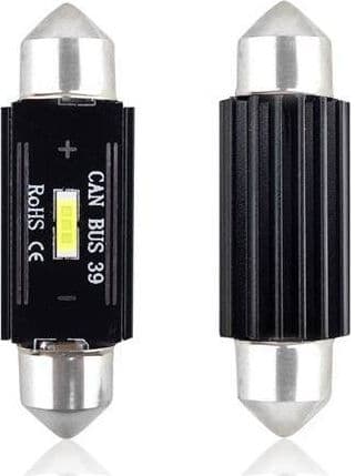 AMiO LED CANBUS 1 SMD UltraBright 1860 Festoon 39mm White 12V/24V