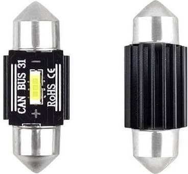 AMiO LED CANBUS 1 SMD UltraBright 1860 Festoon 31mm White 12V/24V