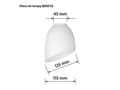 Miniatyrbilde 2 av 5: Activejet 5901443121329, Lampeskjerm, Hvit, Glass, Lampa BENITA, Soverom, Spise rom, Hjemme kontor, Stue, Kontor, 260 mm