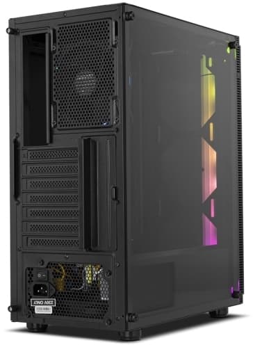 NOX Infinity Gamma, Midi Tower, PC, Svart, ATX, ITX, micro ATX, Stål, Multi