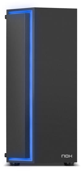 NOX Infinity Gamma, Midi Tower, PC, Svart, ATX, ITX, micro ATX, Stål, Multi