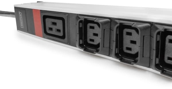 DIGITUS - Strømfordelingslist - 16A - AC 230 - 400 V - 4000 watt - 11000 VA - 3-faset - inngang: IEC 60309 - utgangskontakter: 27 (3 x IEC 60320 C19,