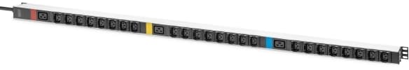 DIGITUS - Strømfordelingslist - 16A - AC 230 - 400 V - 4000 watt - 11000 VA - 3-faset - inngang: IEC 60309 - utgangskontakter: 27 (3 x IEC 60320 C19,