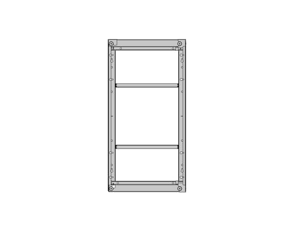 Multibrackets M Pro Series OH55F/B/A-S - Hölje - för LCD-panel för digital skyltning - svart - skärmstorlek: 55" - monteringsgränssnitt: 1186 x 560 -