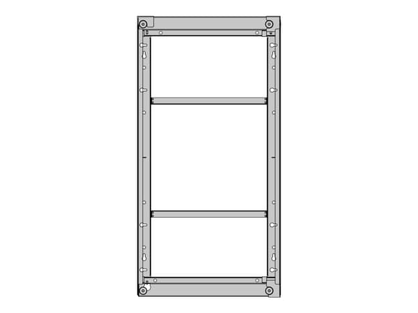 Multibrackets M Pro Series OH55F/B/A-S - Hölje - för LCD-panel för digital skyltning - svart - skärmstorlek: 55" - monteringsgränssnitt: 1186 x 560 - Svart