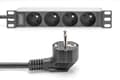 Miniatyrbilde 5 av 5: DIGITUS - Strømfordelerenhet (kan monteres i rack) - AC 230 V - 4000 watt - inngang: power CEE 7/7 - utgangskontakter: 4 (CEE 7/5) - 1U - 10" - 2 m k