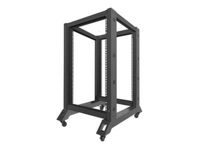 Lanberg - Rack åpen ramme - 600x800 mm - RAL 9004 - 18U - 19"