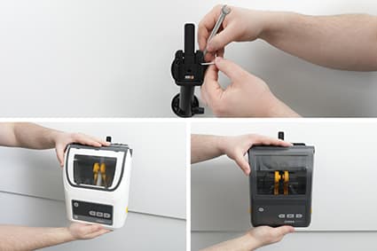 Brodit ProClip - Montering for skriver - svart - for Zebra ZD420, ZD421, ZD620, ZD621