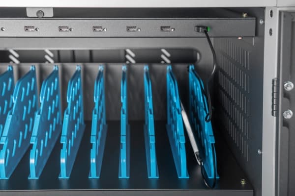 DIGITUS DN-45005 - Vogn (sync, charge and UV clean) - for 30 nettbrett / notebook-er - mobil - låsbar - kaldvalset stål, høyfast aluminium, ABS-plast