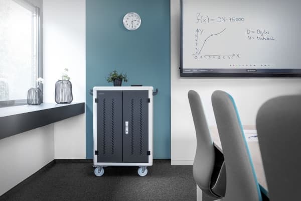 DIGITUS DN-45005 - Vogn (sync, charge and UV clean) - for 30 nettbrett / notebook-er - mobil - låsbar - kaldvalset stål, høyfast aluminium, ABS-plast