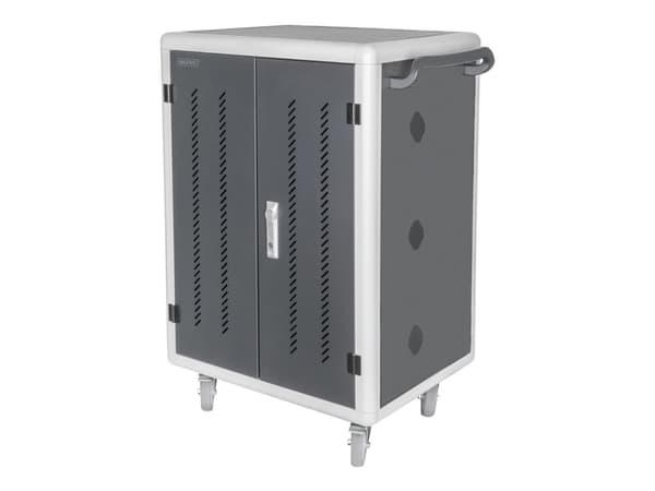 DIGITUS DN-45005 - Vogn (sync, charge and UV clean) - for 30 nettbrett / notebook-er - mobil - låsbar - kaldvalset stål, høyfast aluminium, ABS-plast