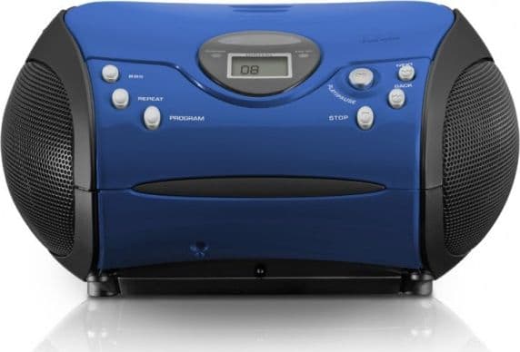 Lenco SCD-24, Digitalt, FM, Spiller, CD, LCD, Sort, Blå