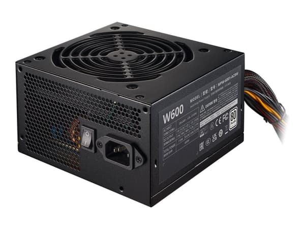 Cooler Master Elite NEX W600 - Strømforsyning (intern) - ATX12V 2.41/ EPS12V - 80 Plus White - AC 200-240 V - 600 watt - aktiv PFC