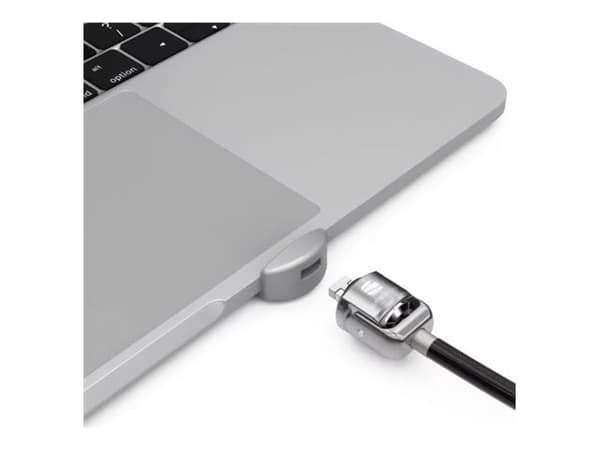 Compulocks Ledge Lock Adaptor for MacBook Pro 13" M1 & M2 with Keyed Cable Lock - Sikkerhetssporlåsadapter - med kabellås med nøkkel - for Apple MacB