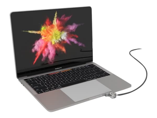 Compulocks Ledge Lock Adaptor for MacBook Pro 13" M1 & M2 with Keyed Cable Lock - Sikkerhetssporlåsadapter - med kabellås med nøkkel - for Apple MacB