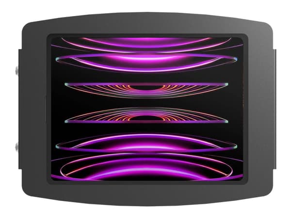 Compulocks iPad Pro 12.9" (3-6th Gen) Space Enclosure Wall Mount - Innhegning - for nettbrett - låsbar - aluminium - svart - skjermstørrelse: 12.9" -