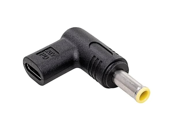 Akyga AK-ND-C16, USB-C, 5.5 x 3.0 mm, Svart