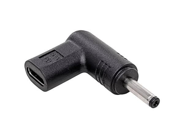 Akyga AK-ND-C05, USB-C, 3.5 x 1.35 mm, Sort