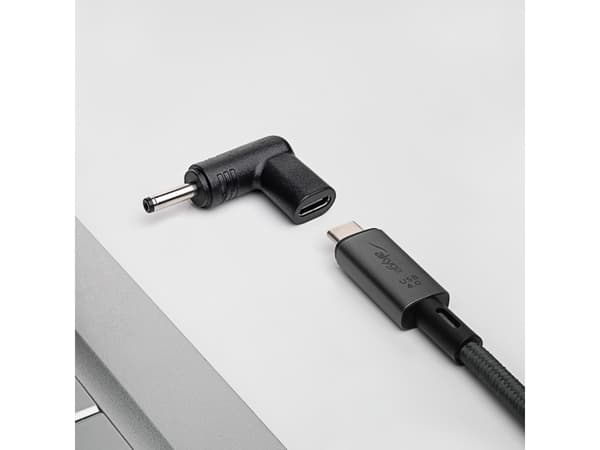 Akyga AK-ND-C05, USB-C, 3.5 x 1.35 mm, Sort