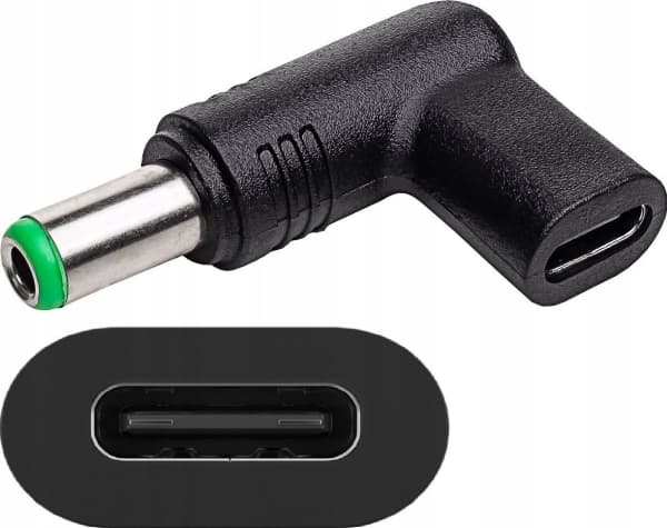 Akyga AK-ND-C18, USB-C, 6.3 x 3.0 mm, Svart