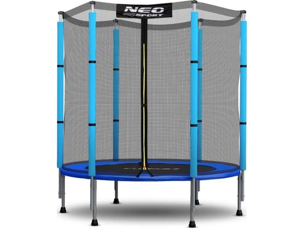 Neo-Sport NS-04Z200F hagetrampolin med utvendig nett 4,5 FT 140 cm