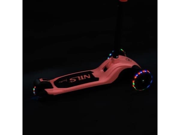 Scooter NILS Fun HLB122 LED PINK CHILDREN'S SCOOTER NILS FUN