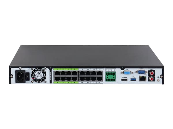 Dahua WizSense Series NVR5216-16P-EI - NVR - 16 kanaler - med nettverk - 1U - kan monteres i rack