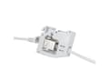 Miniatyrbilde 4 av 4: LogiLink DIN-skinneadapter med 1 Keystone-modul, lysegrå for 2x RJ45-moduler Cat.6A, laget av plast, med jordingsfjær - 1 stk (MP0056)