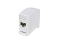 Miniatyrbilde 1 av 4: LogiLink DIN-skinneadapter med 1 Keystone-modul, lysegrå for 2x RJ45-moduler Cat.6A, laget av plast, med jordingsfjær - 1 stk (MP0056)