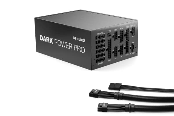 be quiet! Dark Power Pro 13 1300W - Strømforsyning (intern) - ATX12V 3.0/ EPS12V 2.92 - 80 PLUS Titanium - AC 115-240 V - 1300 watt - aktiv PFC - Eur